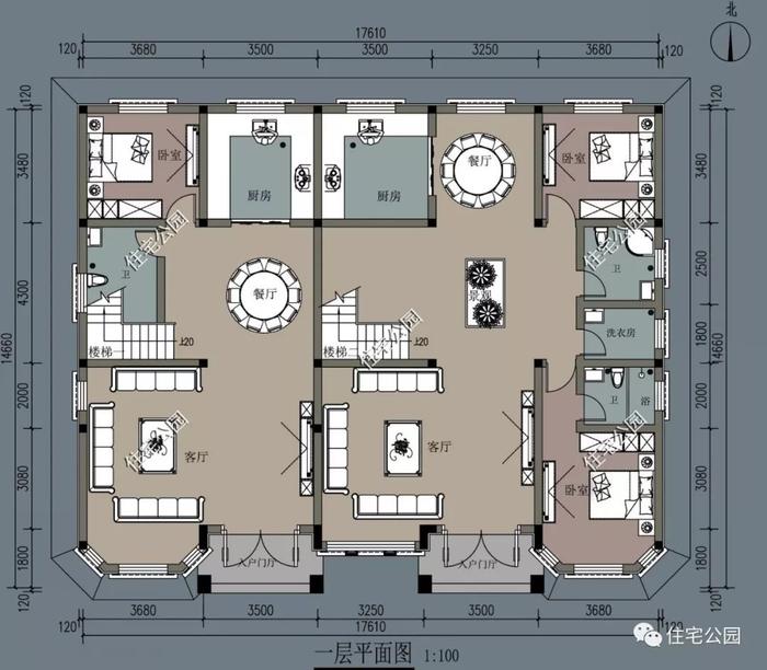 10套农村二层别墅户型，占地不大颜值很高，来年开春就建这样的（1187~1228）