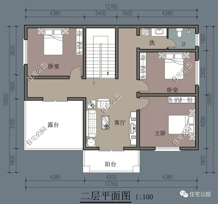 10套农村二层别墅户型，占地不大颜值很高，来年开春就建这样的（1187~1228）