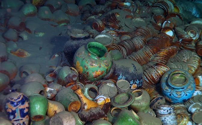 南海西北陆坡明代沉船遗址考古：提取出水瓷器等近580件（套）