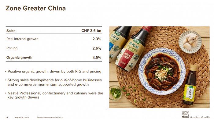 雀巢前9个月业绩出炉有这些看点，大中华大区掌门人还用了一句诗来鼓劲
