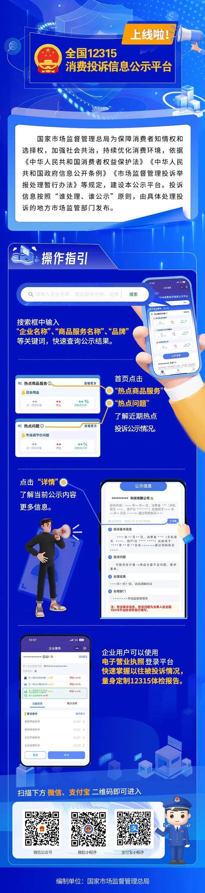 全国可查询！12315消费投诉信息公示平台上线