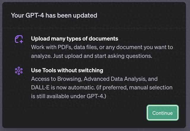 GPT-4重磅更新：自动选择组合各种功能，一条龙完成全部任务
