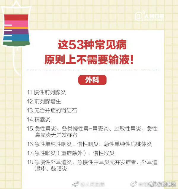 过度输液有危害！这些常见病不需要输液