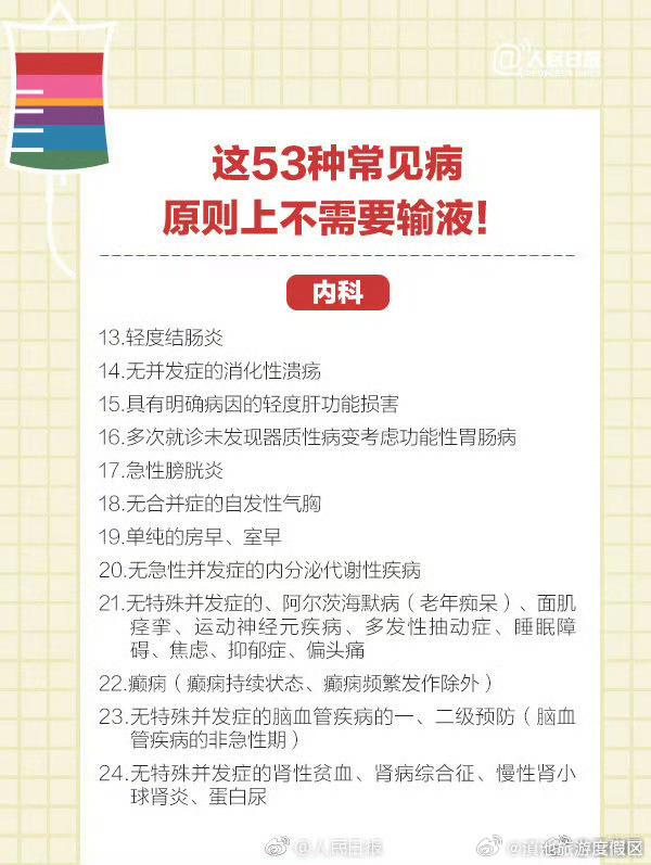 过度输液有危害！这些常见病不需要输液