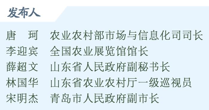 权威发布｜第二十届中国国际农产品交易会将于11月9日至12日在山东青岛举办