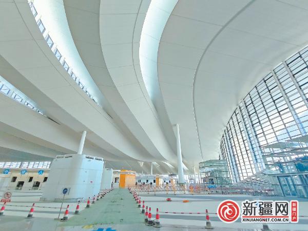 【走进口岸看新疆】乌鲁木齐机场改扩建工程有序推进 航站楼内部装修已完成90%