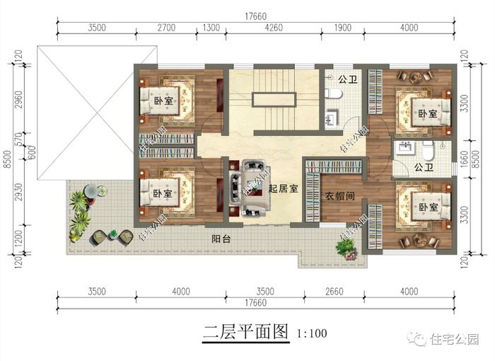 10套三层及以上的豪华户型，适合人口较多的家庭自建（1735~1773）