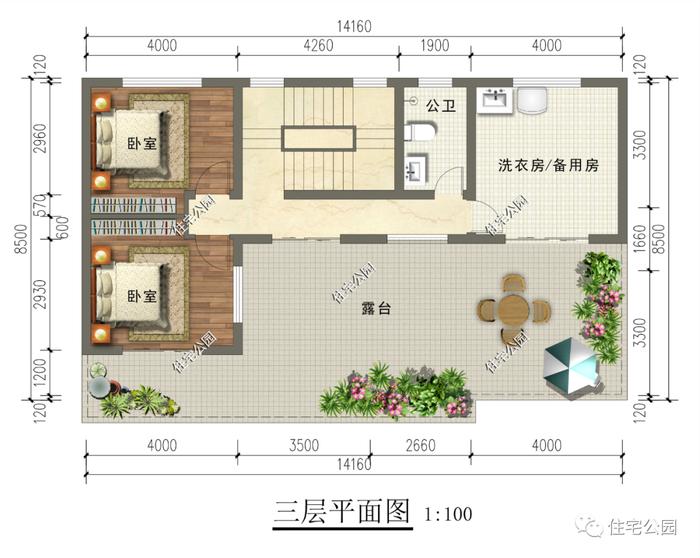 10套三层及以上的豪华户型，适合人口较多的家庭自建（1735~1773）