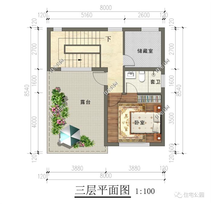 10套三层及以上的豪华户型，适合人口较多的家庭自建（1735~1773）