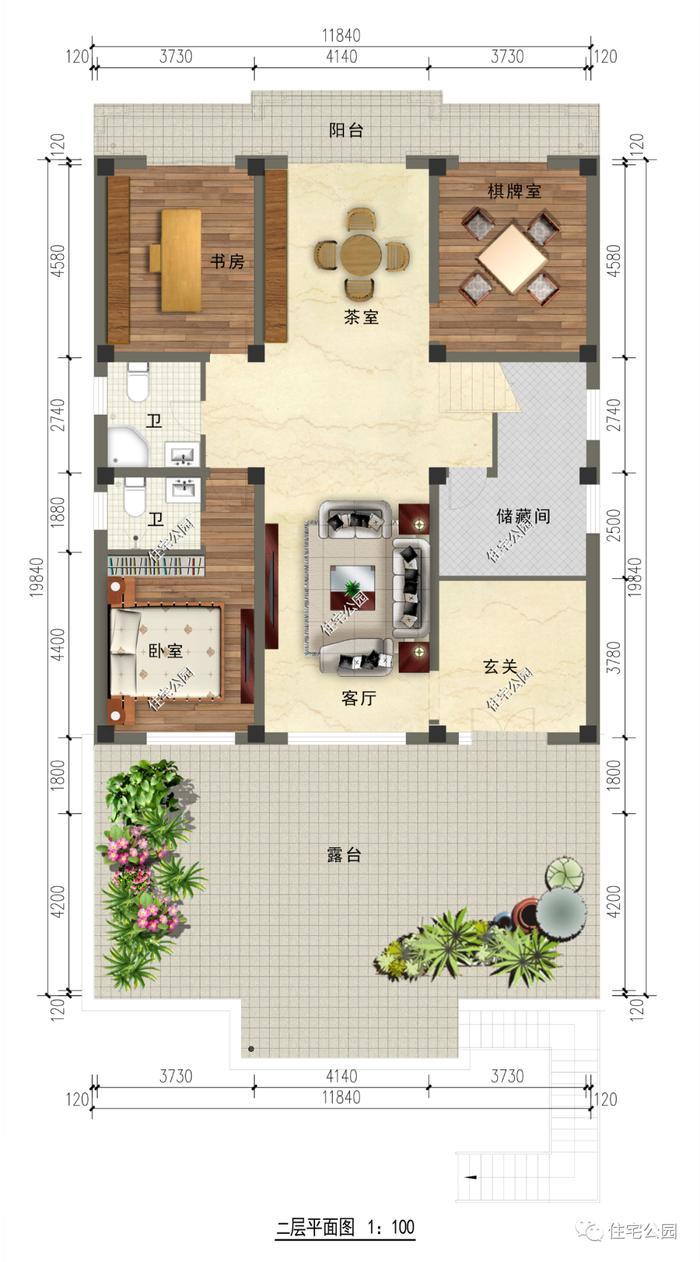 10套三层及以上的豪华户型，适合人口较多的家庭自建（1735~1773）