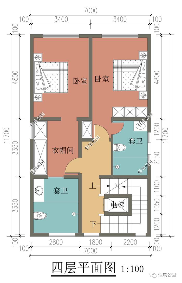 10套三层及以上的豪华户型，适合人口较多的家庭自建（1735~1773）