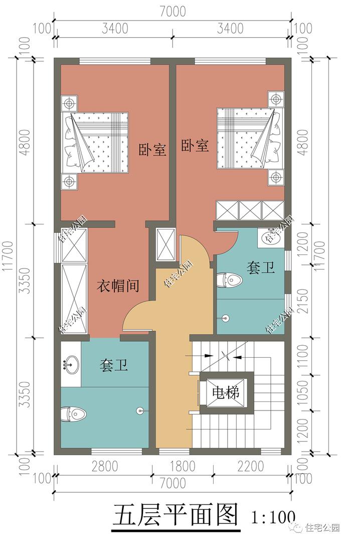 10套三层及以上的豪华户型，适合人口较多的家庭自建（1735~1773）