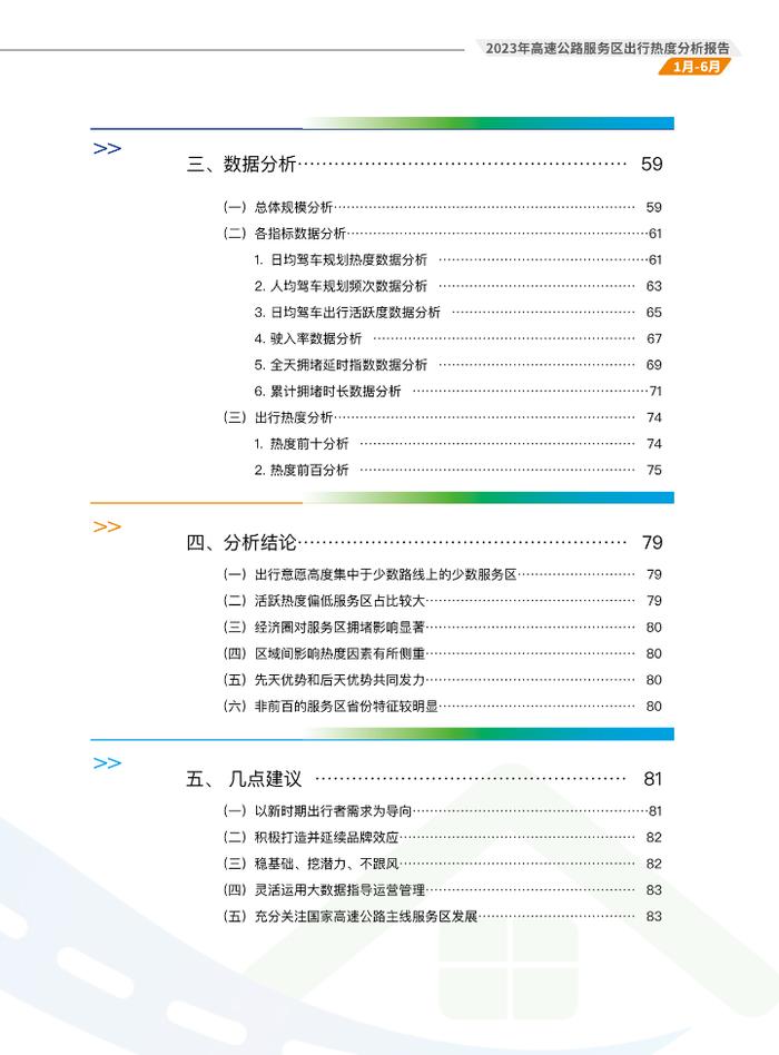 报告 | 中国公路学会&高德地图：2023年高速公路服务区出行热度分析报告（1～6月）（附下载）