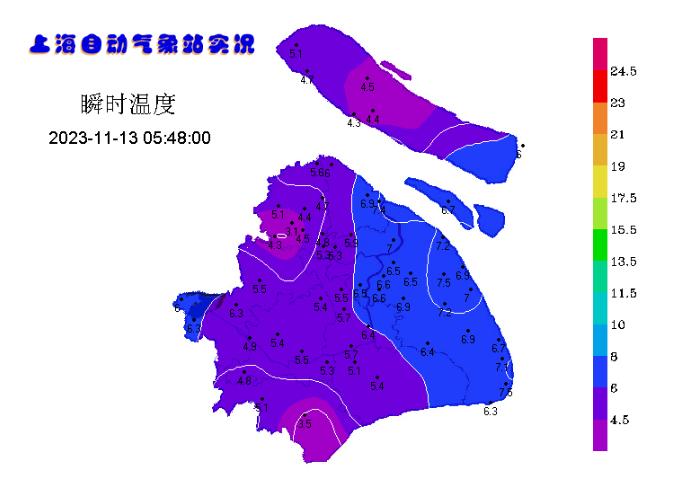 上海冻成深紫色！今晨气温创新低，一区仅3.1℃！这个冬天会有极端寒潮吗→