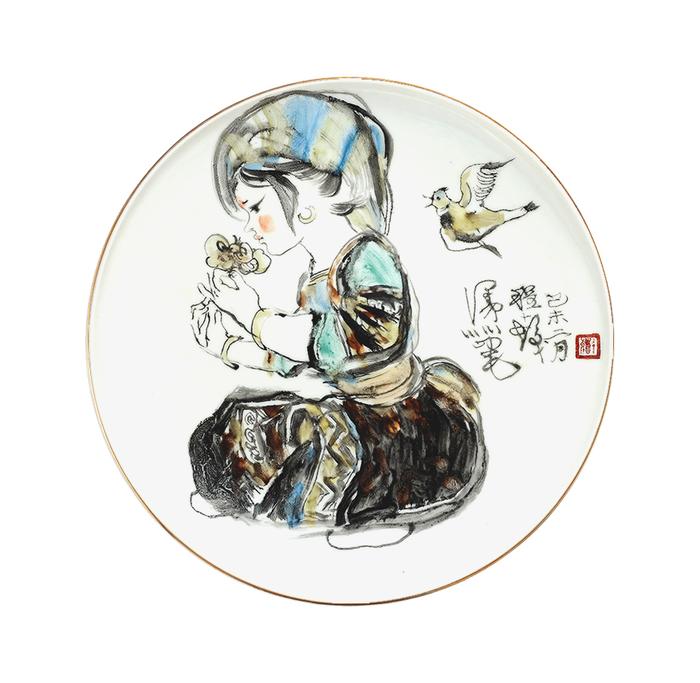 名家绘画瓷盘展：瓷器串联起的近现代海派美术史