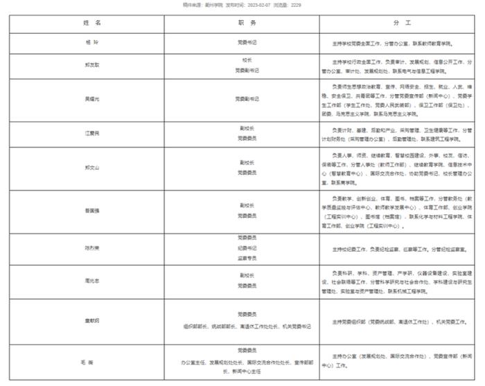 浙江多所高校调整领导班子