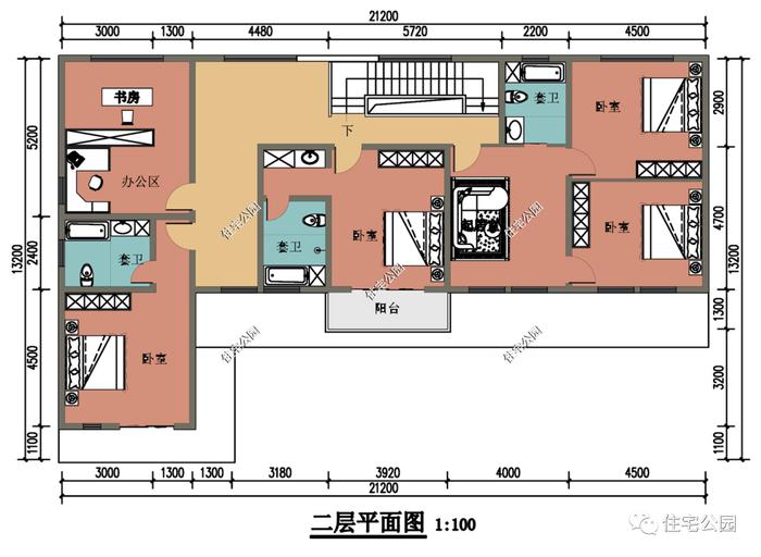 10套二层农村别墅户型图，都是自建房里的精品设计，漂亮不贵还实用（1513~1549）