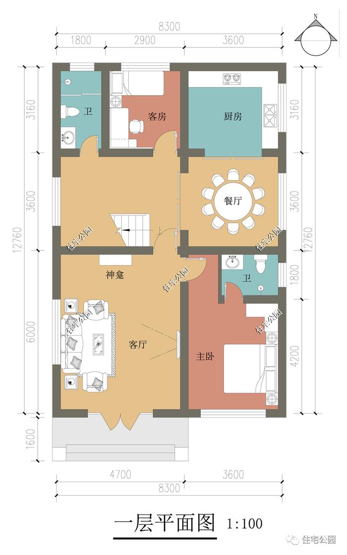 10套二层农村别墅户型图，都是自建房里的精品设计，漂亮不贵还实用（1513~1549）