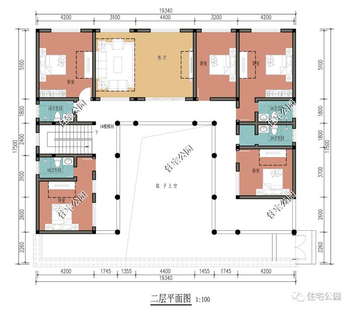 10套二层农村别墅户型图，都是自建房里的精品设计，漂亮不贵还实用（1513~1549）