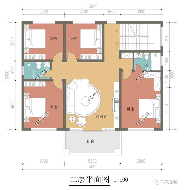 10套二层农村别墅户型图，都是自建房里的精品设计，漂亮不贵还实用（1513~1549）