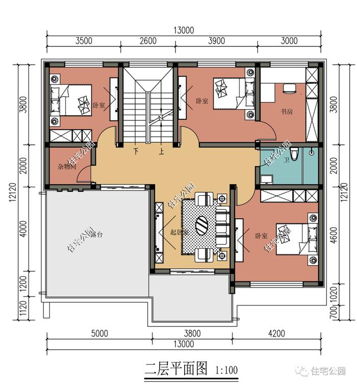 10套二层农村别墅户型图，都是自建房里的精品设计，漂亮不贵还实用（1513~1549）