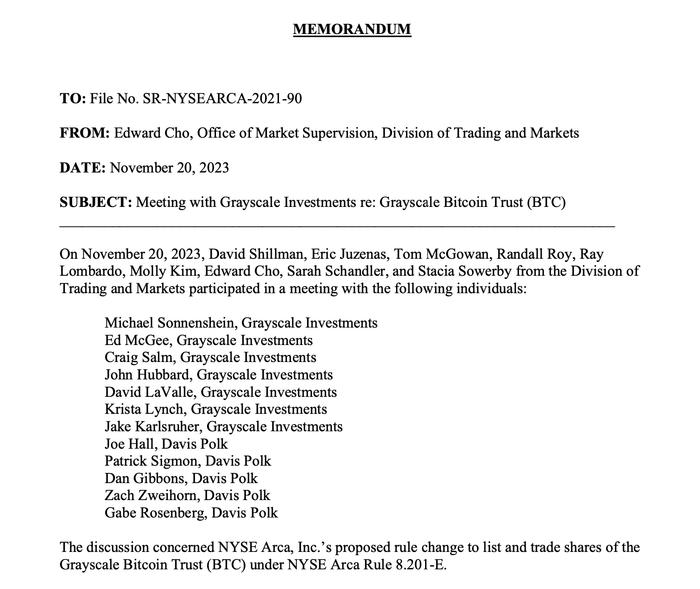 贝莱德、灰度同日与美国SEC会面，比特币现货ETF离获批还有多远