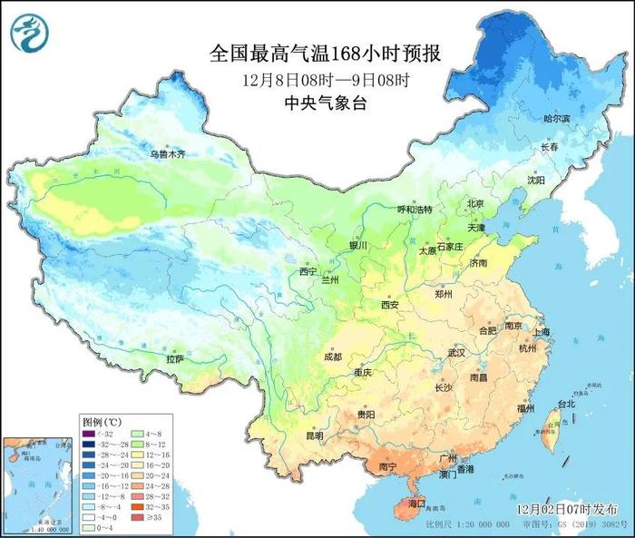 下周最高气温还能到20度？！或将打破12月上旬极端日最高气温纪录！