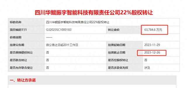 华鲲振宇22%股权近日挂牌转让 系高新发展拟重组公司