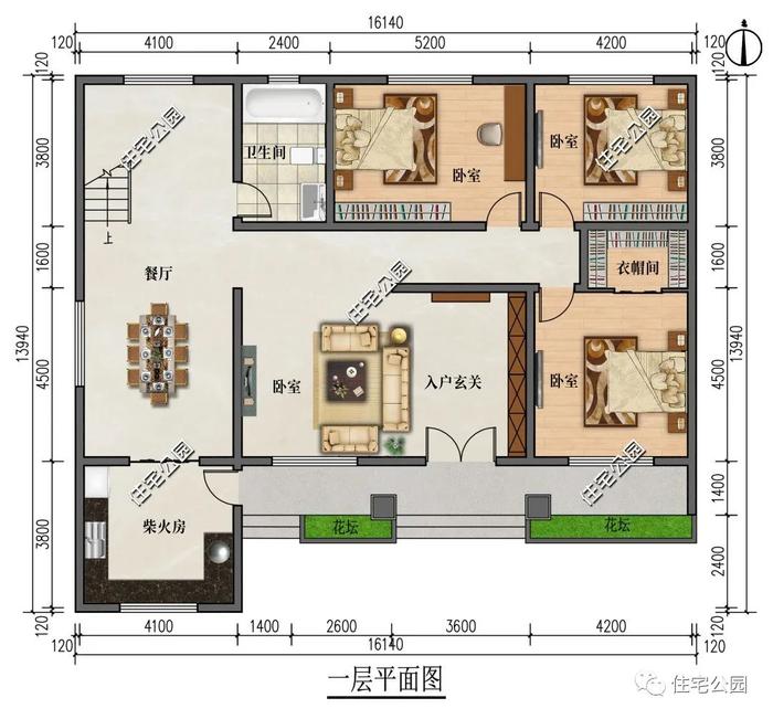 10套平屋顶农村别墅推荐，施工方便，节约预算