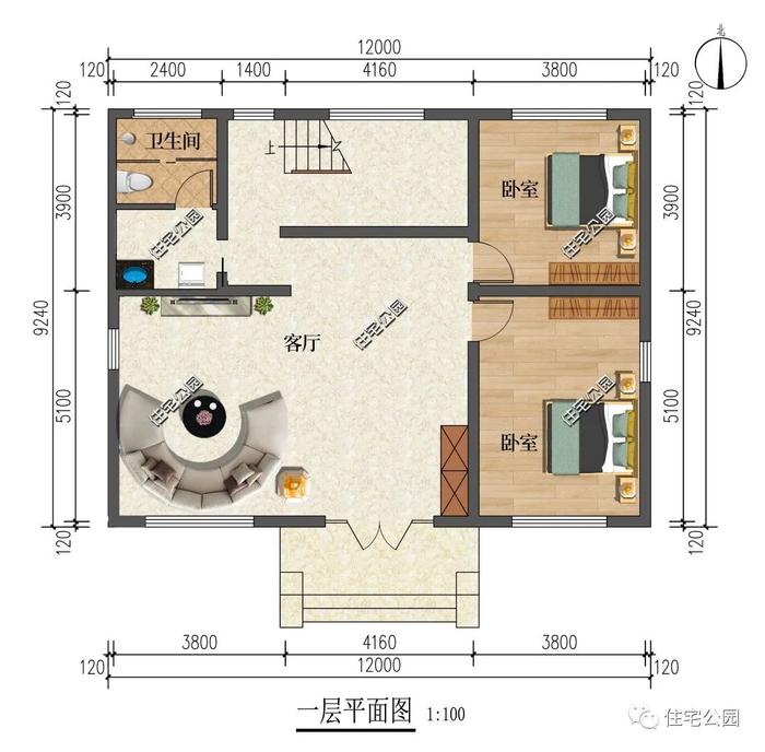 10套平屋顶农村别墅推荐，施工方便，节约预算