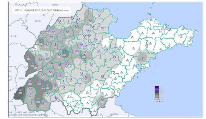 最低气温降至-9℃！山东继续大雪局部暴雪