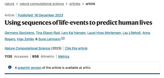 研究人员用AI死亡计算器预测丹麦人寿命，模型准确率78%