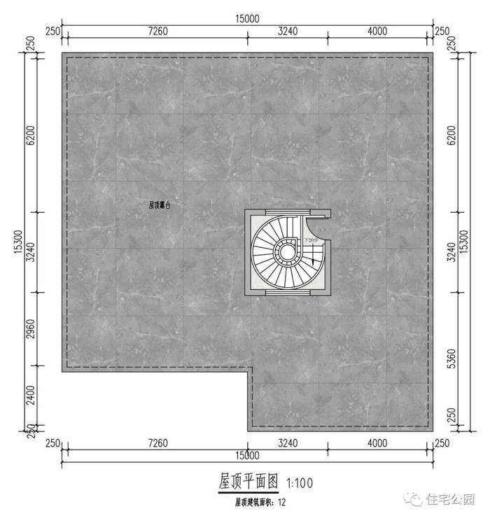 15×13米现代二层别墅，拥有环绕阳台、开放式客厅、50平尊享主卧