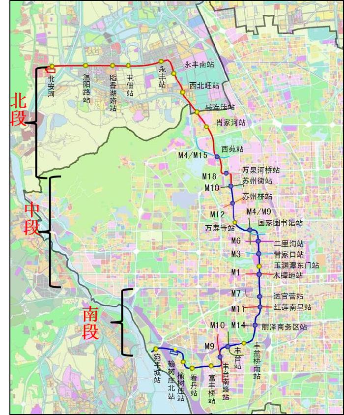 地铁16号线南段丰台区洪泰庄站、宛平城站开通试运营