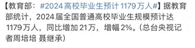 🚀一码出特🚀（应届毕业生1179万！考研会更艰难吗？）