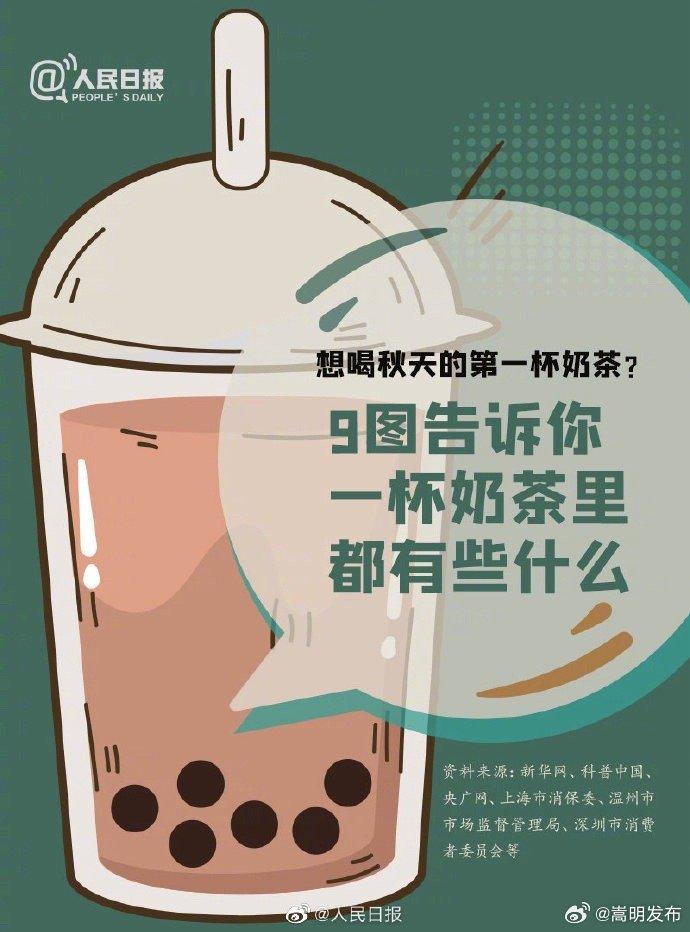 9图告诉你一杯奶茶里都有些什么