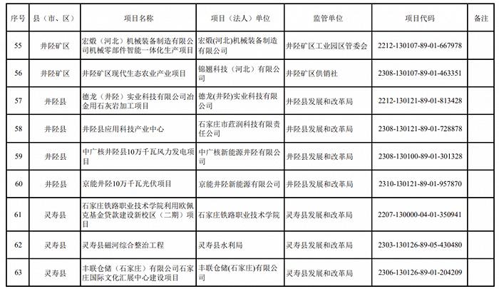 2024年重点建设项目名单，石家庄最新发布