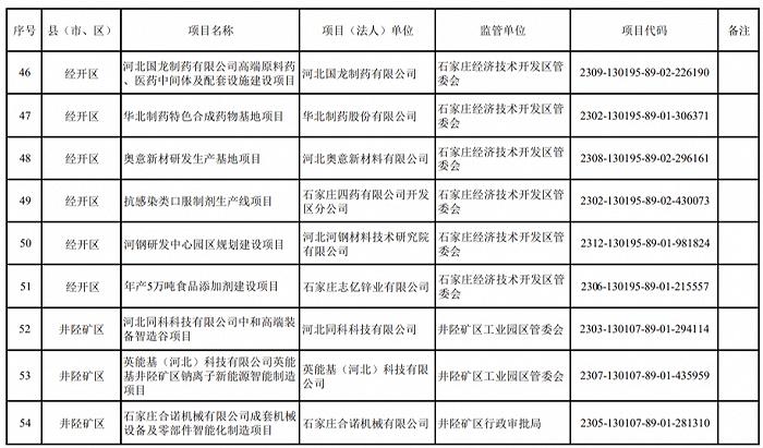 2024年重点建设项目名单，石家庄最新发布