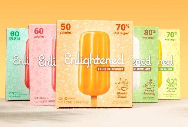 美国品牌Enlightened 水果风味功能性棒冰;图片来源:Enlightened
