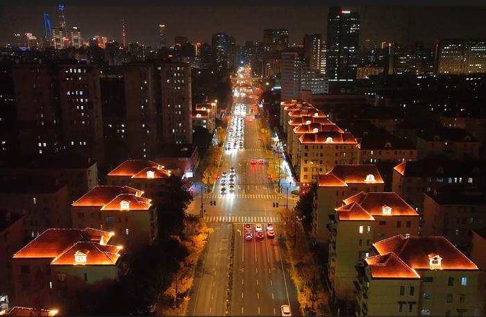 【探索】四平路（五角场至中山北二路段）景观照明提升项目完成，来看现场图→