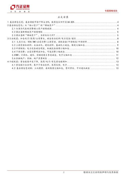 23Q4公募基金持仓分析：白酒为代表的消费核心资产继续减仓，国企垄断稀缺资产继续加仓