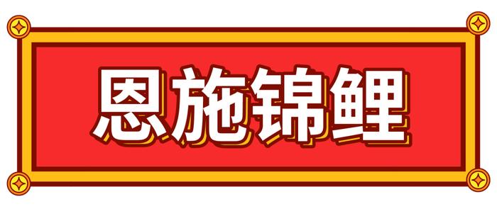 “恩施锦鲤”中奖名单公布