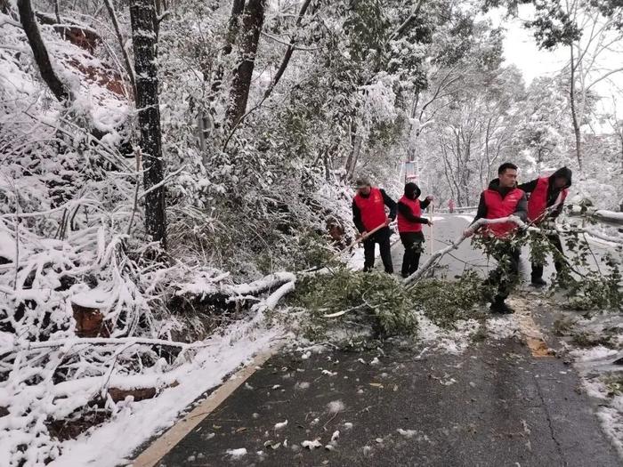 让寒潮变“暖流”！冰天雪地里的这群“志愿红”很暖~