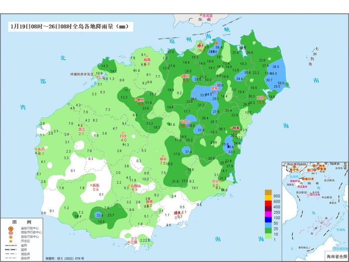 回温+中到大雨！未来七天海南天气预报→