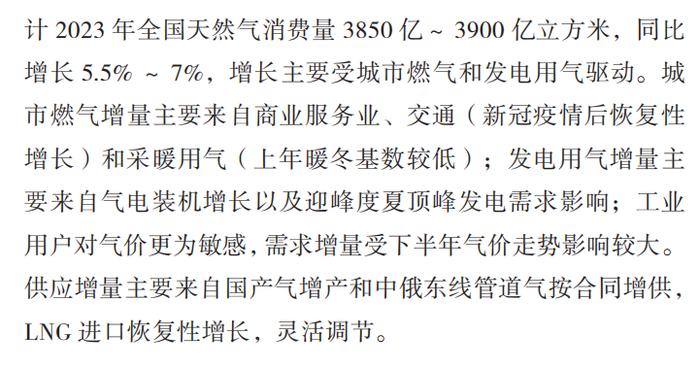 2023中国天然气发展报告（附下载）