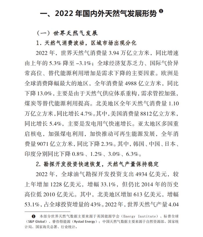 2023中国天然气发展报告（附下载）