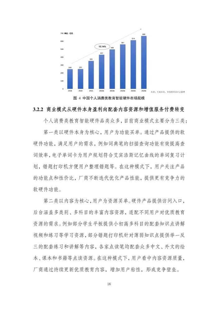 2023个人消费类教育智能硬件发展报告（附下载）