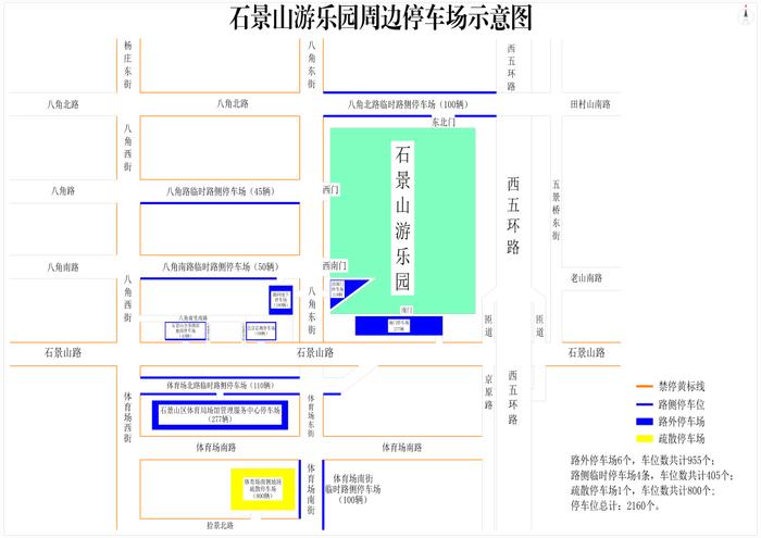 拥堵预测、停车场示意图！石景山春节交通出行提示来了→