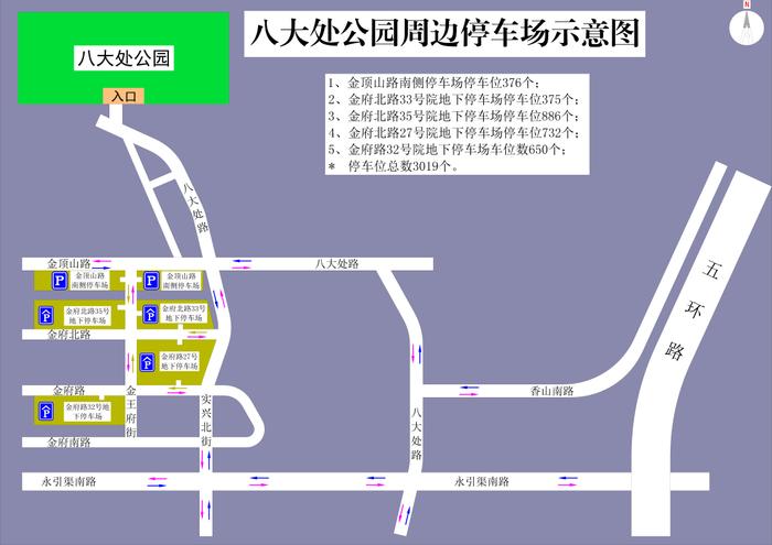 拥堵预测、停车场示意图！石景山春节交通出行提示来了→