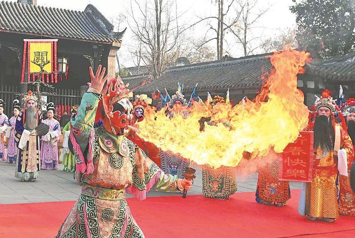 仿古祭祀讨好彩头 小“喜神”送上祝福